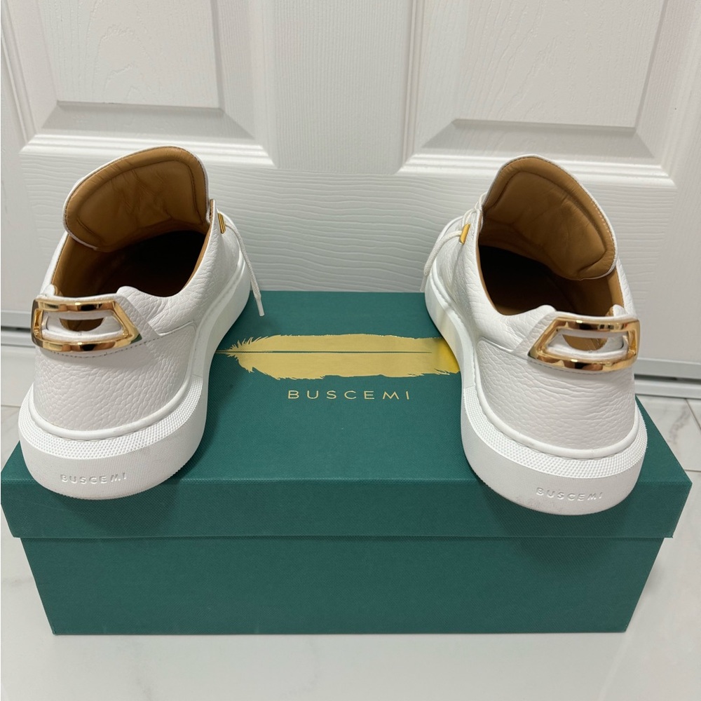 White buscemi shoes for men size 42